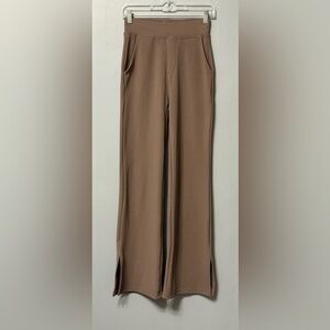 Elegant Wide Leg Tan Pants